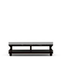 Isometric Table set front 3D render png