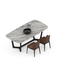 Isometric Table set Perspective 3D render png