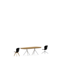 conjunto de mesa isométrica render 3d frontal png