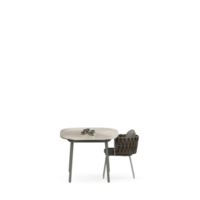 conjunto de mesa isométrica render 3d frontal png