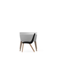 Isometric Table set front 3D render png