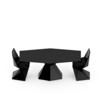 conjunto de mesa isométrica perspectiva 3d render png