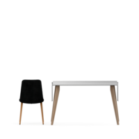 conjunto de mesa isométrica render 3d frontal png