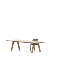 Isometric Table set front 3D render png