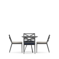 conjunto de mesa isométrica render 3d frontal png