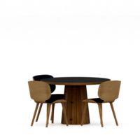 isometrico tavolo impostato davanti 3d rendere png