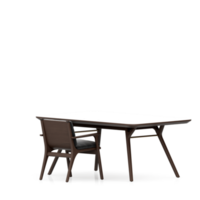 Isometric Table set front 3D render png