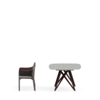 Isometric Table set front 3D render png