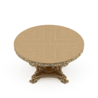 renderização 3d de perspectiva de conjunto de mesa isométrica png