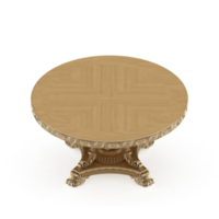 renderização 3d de perspectiva de conjunto de mesa isométrica png