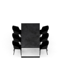 Isometric Table set Perspective 3D render png