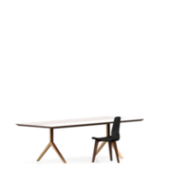 Isometric Table set front 3D render png