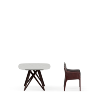 Isometric Table set front 3D render png