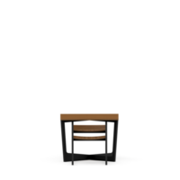 Isometric Table set front 3D render png