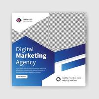 digital marketing social media post template banner design. business banner template. vector