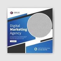 digital marketing social media post template banner design. business banner template. vector