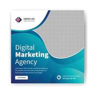 digital marketing social media post template banner design. business banner template. vector