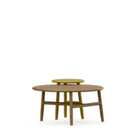 conjunto de mesa isométrica render 3d frontal png