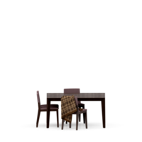 isometrische tafel reeks voorkant 3d geven png