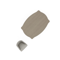 isometrischer tisch set top 3d rendern png