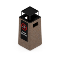 Isometric Trash Cans 3D Render png