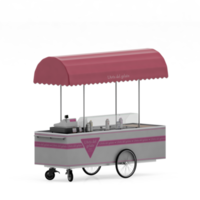 Isometric Street food 3d Render png