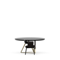 rendu 3d de la perspective de l'ensemble de table isométrique png