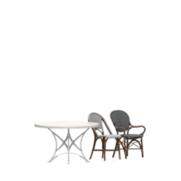 Isometric Table set front 3D render png