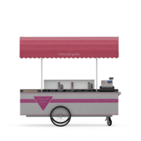 Isometric Street food 3d Render png