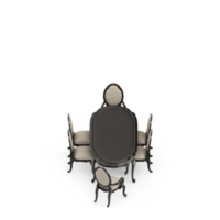 conjunto de mesa isométrica perspectiva 3d render png