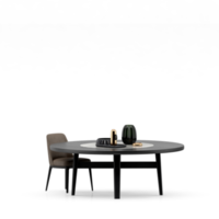 Isometric Table set front 3D render png