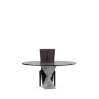 Isometric Table set front 3D render png