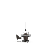 isometrisk tabell uppsättning främre 3d framställa png