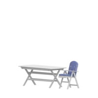 Isometric Table set front 3D render png