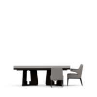 Isometric Table set front 3D render png