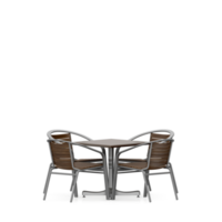 conjunto de mesa isométrica render 3d frontal png