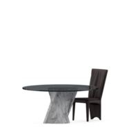 conjunto de mesa isométrica render 3d frontal png