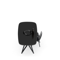 conjunto de mesa isométrica perspectiva 3d render png