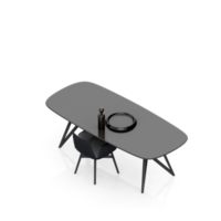 Isometric Table set Perspective 3D render png