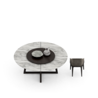 Isometric Table set Perspective 3D render png