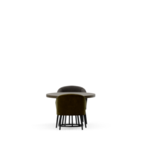 conjunto de mesa isométrica render 3d frontal png