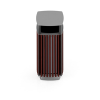 poubelles isométriques rendu 3d png