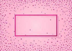 Background with glitter dots, frame. vector