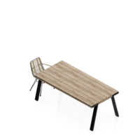 Isometric Table set Perspective 3D render png