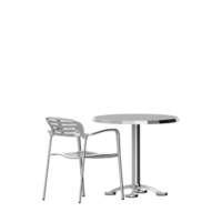 conjunto de mesa isométrica render 3d frontal png