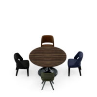 Isometric Table set Perspective 3D render png