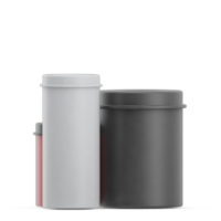 Isometric Trash Cans 3D Render png