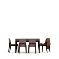 Isometric Table set front 3D render png