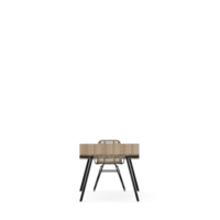 Isometric Table set front 3D render png