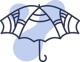 Umbrella for autumn, illustration, vector on a white background.